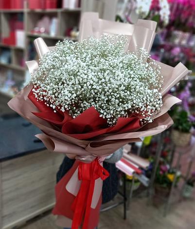 Букет цветов из: Гипсофила в Сингапай