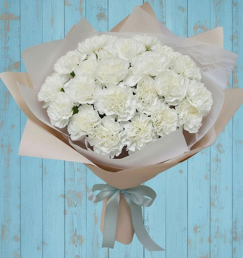 Букет цветов из: Гвоздики в Сингапай