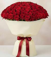 Букет 101 Красная роза Милано в Сингапай