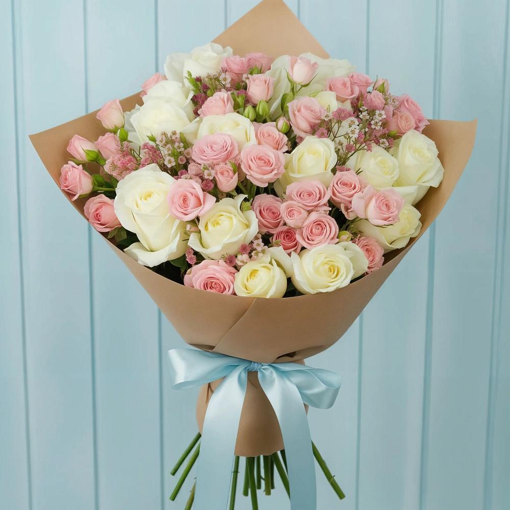 Букет цветов из: Розы в Сингапай