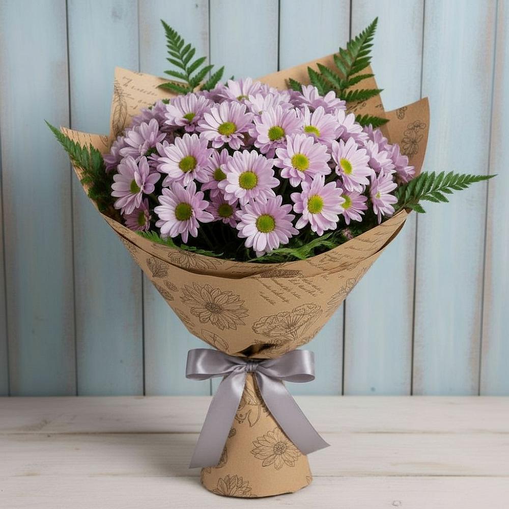 Букет цветов из: Хризантемы в Сингапай