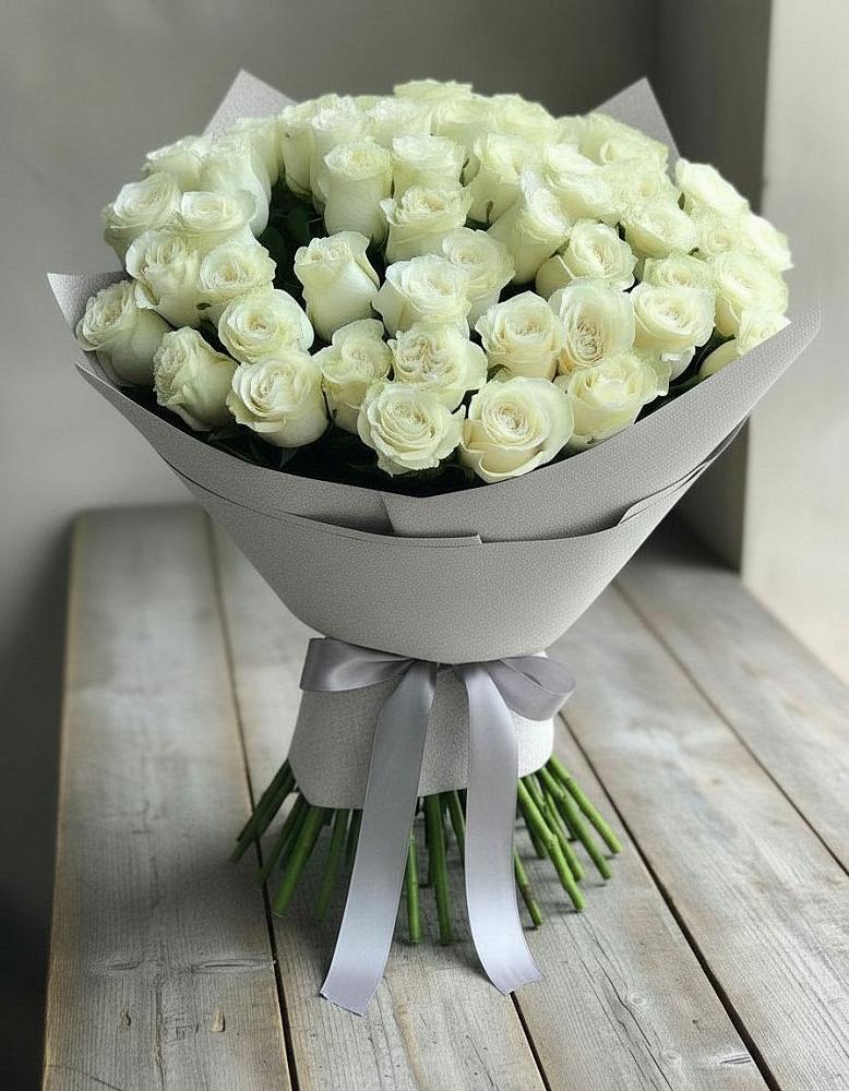 Букет 35 Белых роз в Сингапай