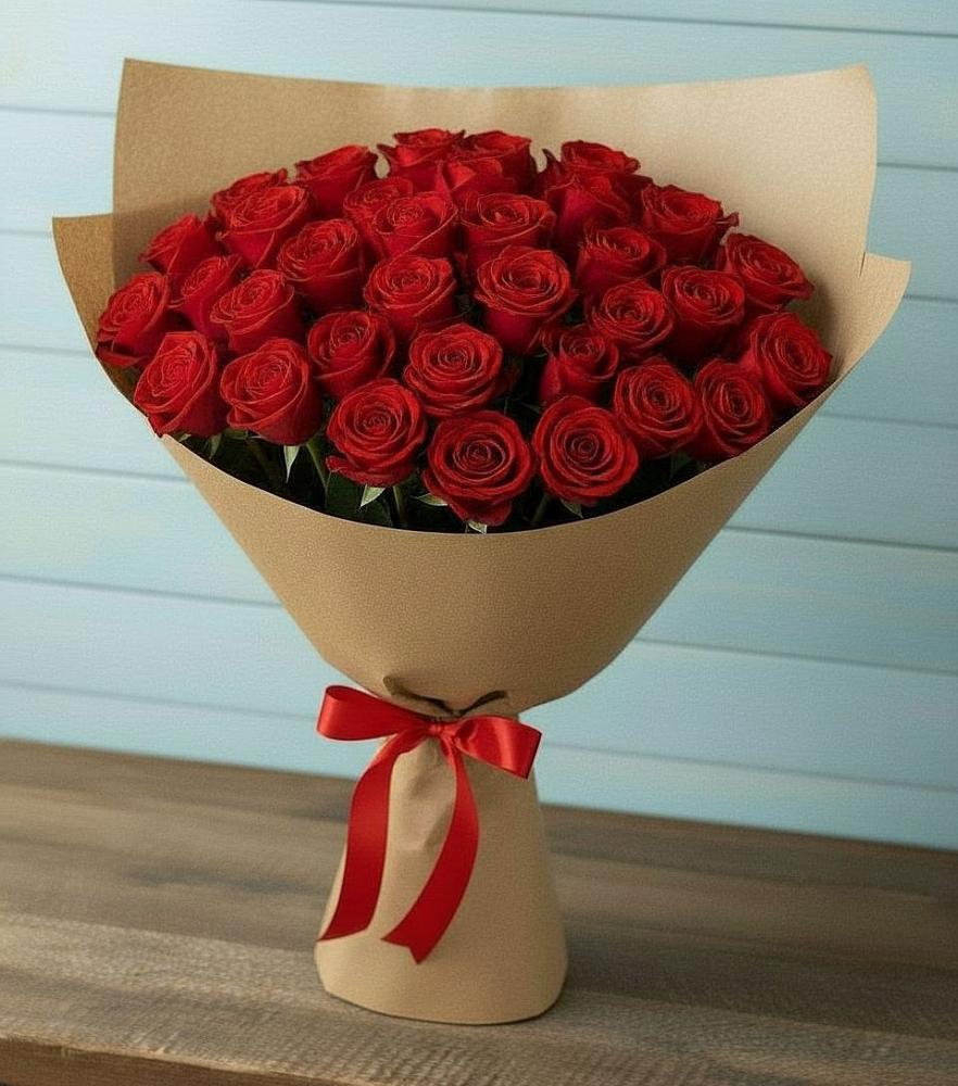 Букет Красные розы Милано в Сингапай