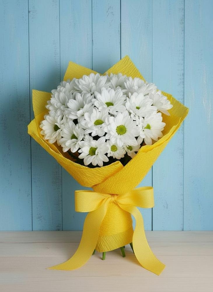 Букет цветов из: Хризантемы в Сингапай