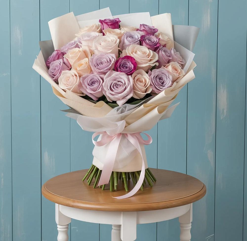 Букет цветов из: Розы в Сингапай