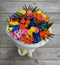 Букет цветов из:  Розы и Хризантемы в Сингапай