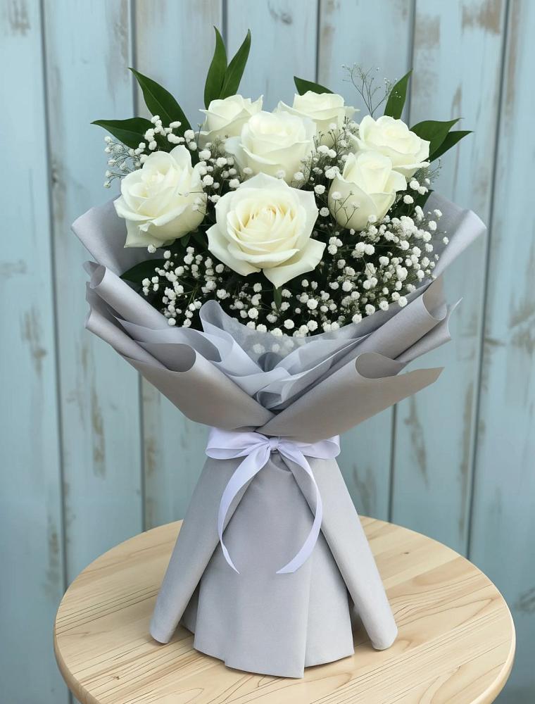 Букет цветов из: Розы в Сингапай