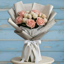 Букет цветов из:  Розы #REPLACE_PRED# Сингапай