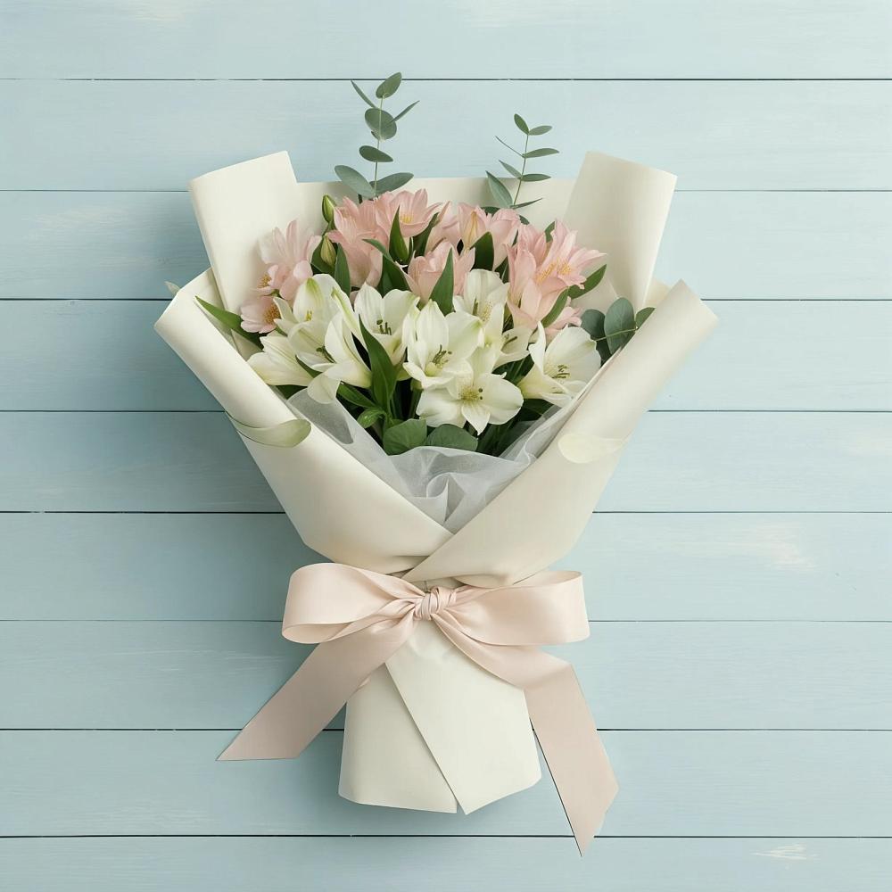 Букет цветов из: Альстромерии в Сингапай