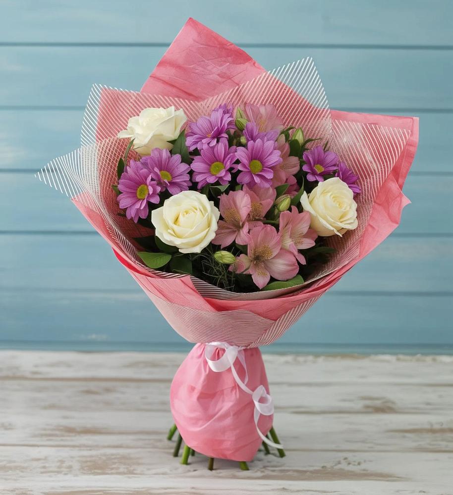 Букет цветов из: Герберы в Сингапай