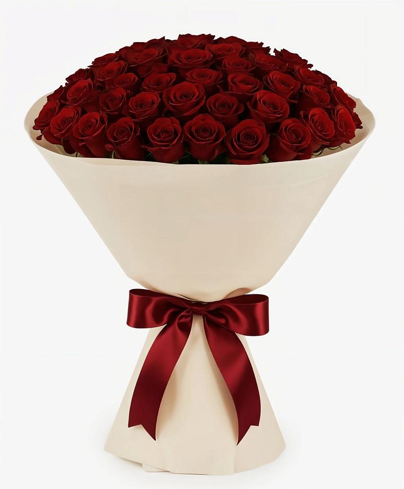 Букет 101 Бордовая роза Блэк Бакарра в Сингапай